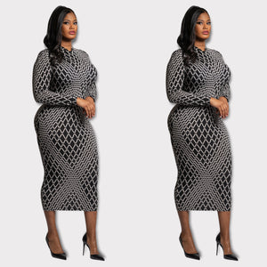 Black & White body dress