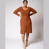 Comfy & Ready Dress (Caramel)