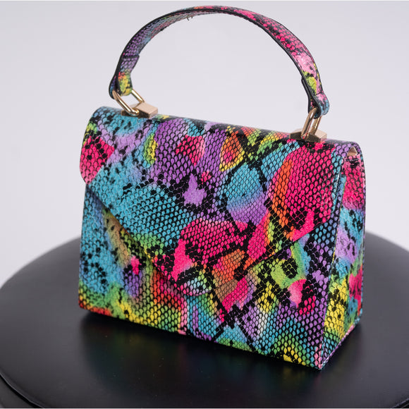 Snakeskin Mini Clutch
