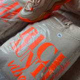 Rich Auntie Hoodie (Tan & Neon Orange)