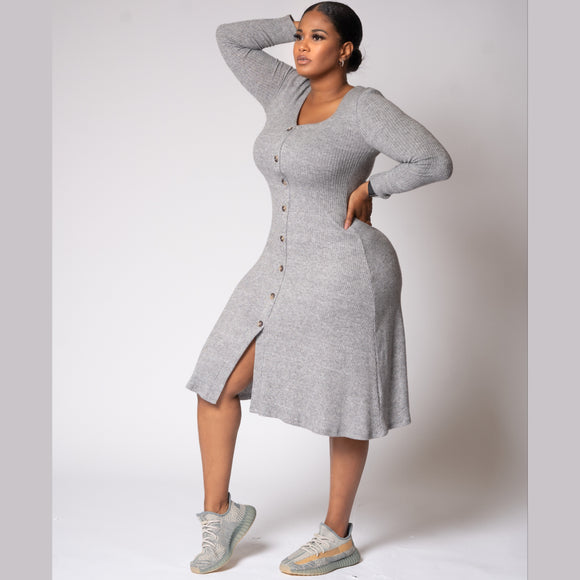 Comfy & Ready Dress (Gray)