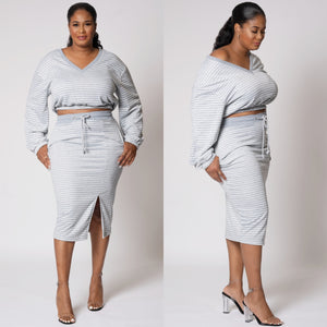 Preppy Skirt Set