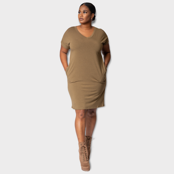 T-Shirt Dress (Olive)