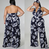Navy And White Jumpsuit