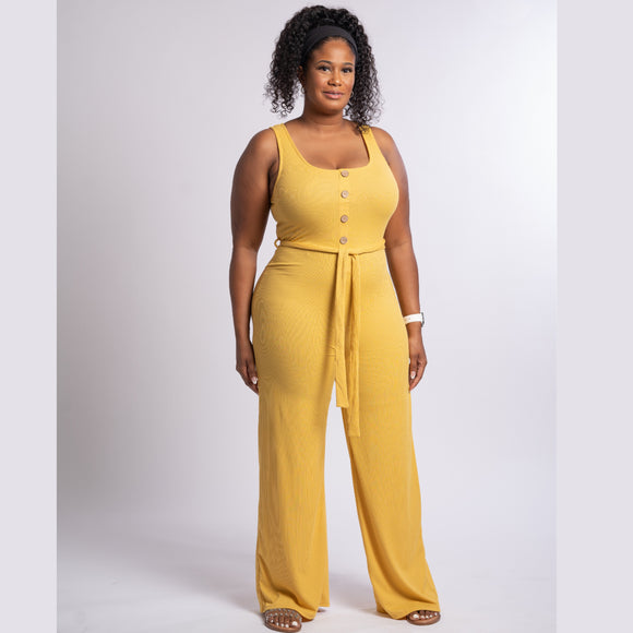 Kelly Jumpsuit (Mustard)